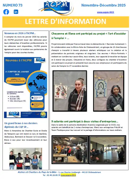 Lettre d'information ACPM 44 novembre - décembre 2025