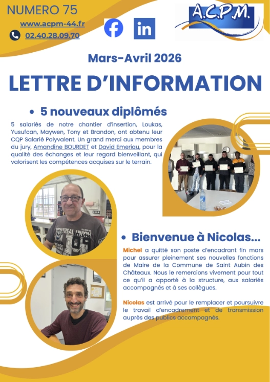 Lettre d'information ACPM 44 mars - avril 2026
